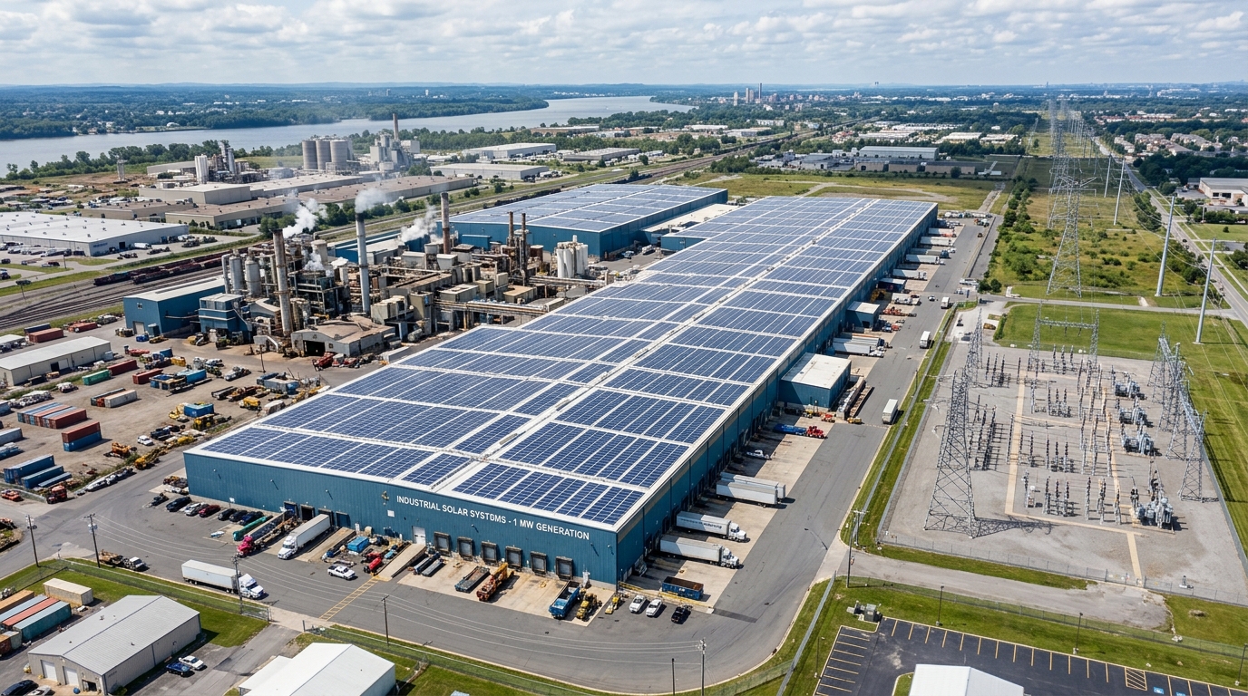 Industrial Solar Power Plant